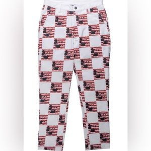 Diamond X Keith Haring Mickey Mouse Checked Board Pants